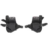 Microshift Mezzo TS39 Thumb-Tap Trigger Shifters (Black) (Pair) (3 x 7 Speed) (Shimano Compatible)