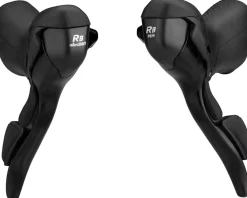 Microshift R8 Drop Bar Brake/Shift Levers (Black) (Pair) (2 x 8 Speed) (Shimano Compatible)