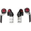 Microshift Road Bar End Shifters (Silver/Red) (Pair) (2/3 x 10 Speed) (Shimano Compatible)