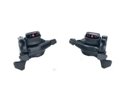 Microshift TS71 Thumb-Tap Trigger Shifters (Black) (Pair) (3 x 8 Speed)