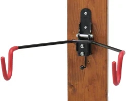 Minoura Wall Mounted Bike Rack (Black/Red) (1 Bike)