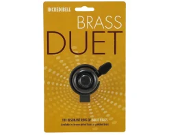Mirrycle Incredibell Brass Duet Bicycle Bell (Black)