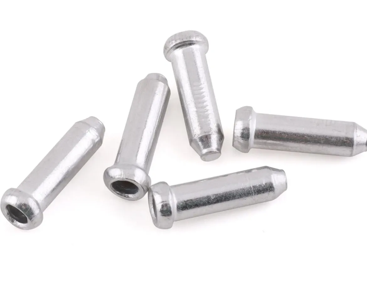 Mission Brake Cable End Crimps (Silver) (5)