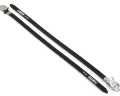 MKS Leather Toe Straps (Black) (Pair) (420mm Long)