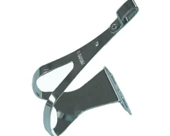 MKS Steel Toe Clips (Chrome) (Pair) (M)