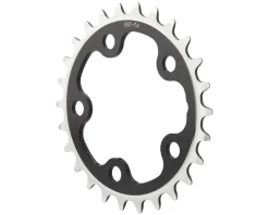 MSW Dimension Chainrings (Black/Silver) (3 x 8/9/10 Speed) (Inner) (74mm BCD) (24T)