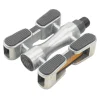MSW Dimension Cruiser Pedals (Silver) (w/ Slip Grip & Reflectors)