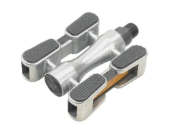 MSW Dimension Cruiser Pedals (Silver) (w/ Slip Grip & Reflectors)