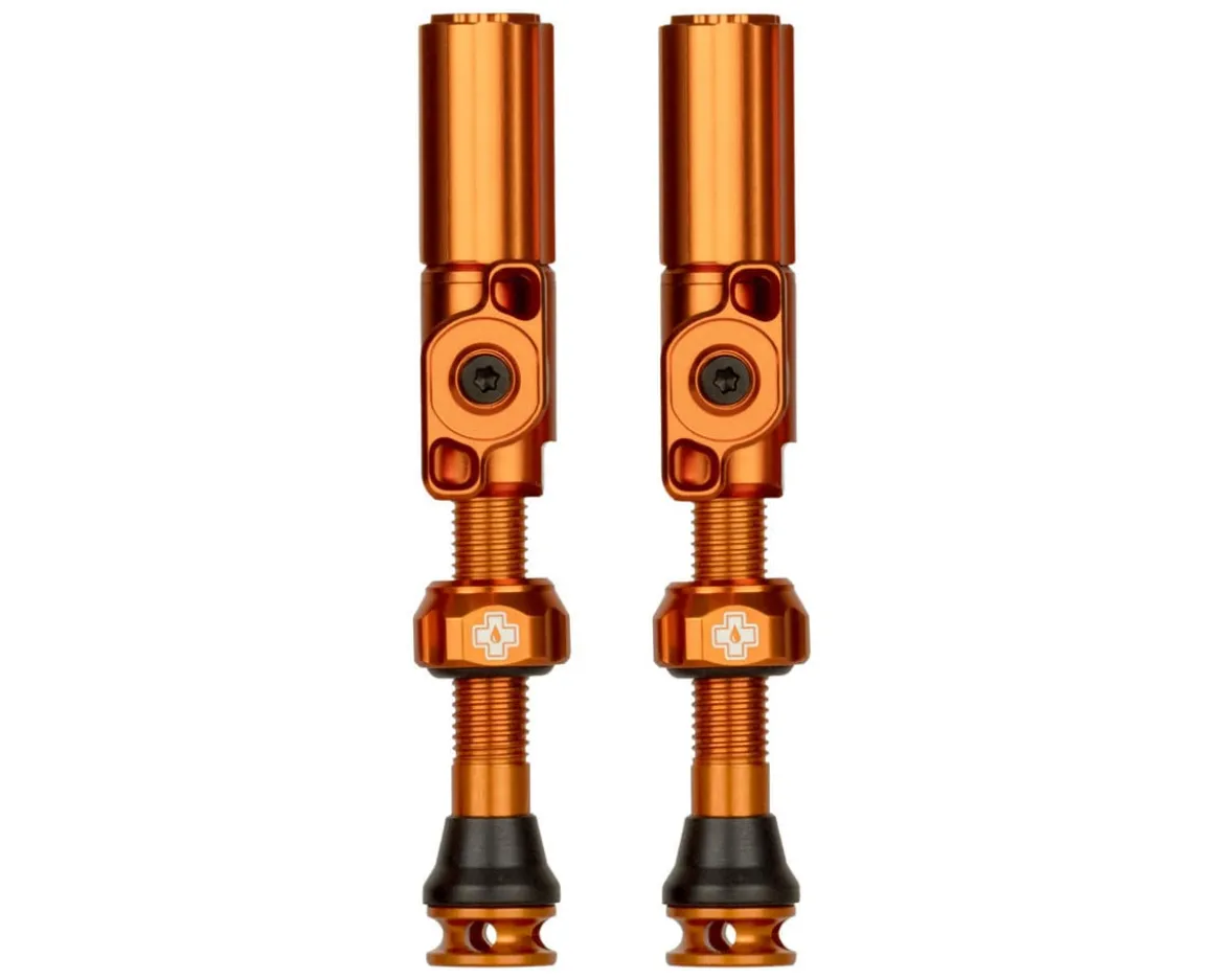 Muc-Off Big Bore Hybrid Tubeless Valves (Orange) (Pair) (Small) (30mm)