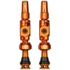 Muc-Off Big Bore Lite Tubeless Valves (Orange) (Pair) (Small) (30mm)