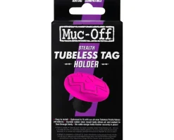 Muc-Off Stealth Tubeless Valve Tag Holder (Black/Pink)