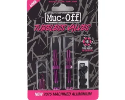 Muc-Off V2 Tubeless Presta Valves (Purple) (Pair) (44mm)
