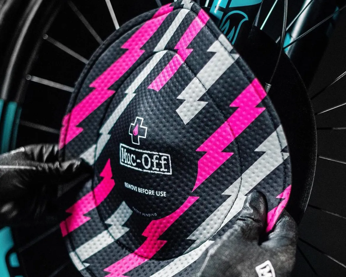 Muc-Off Disc Brake Covers (Black/Pink)