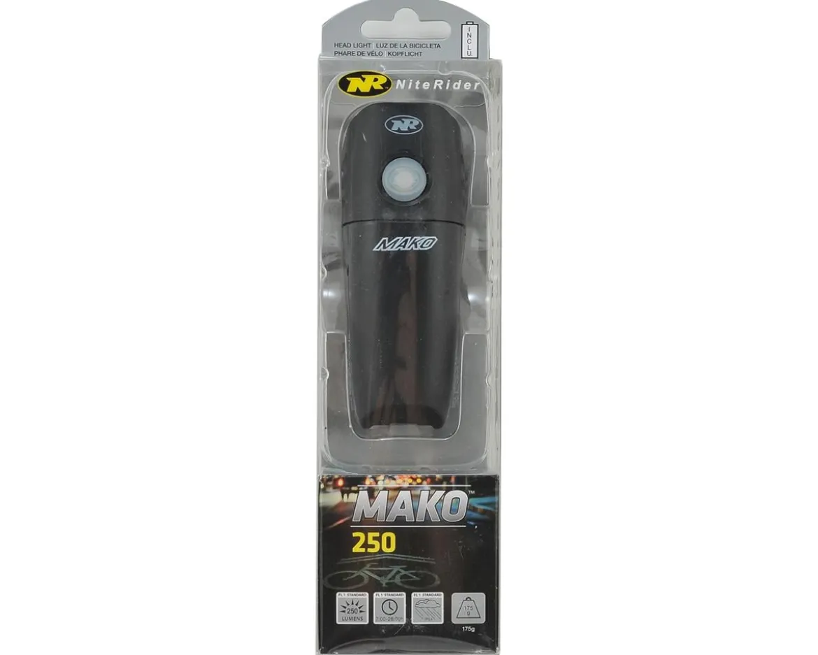 NiteRider Mako 250 LED Headlight (Black) (250 Lumens)