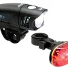 NiteRider Mako 200/TL6.0 Headlight & Tail Light Set (Black) (200/25 Lumens)