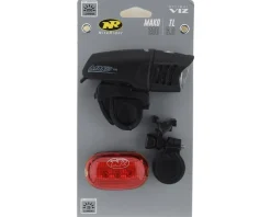 NiteRider Mako 200/TL6.0 Headlight & Tail Light Set (Black) (200/25 Lumens)