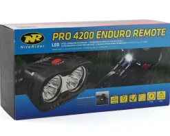 NiteRider Pro 4200 Enduro Remote LED Headlight System (Black) (4200 Lumens)