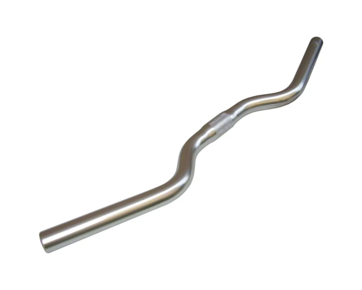 Nitto B206 Nordeast Handlebar (Silver) (25.4mm) (15mm Rise) (525mm) (20° Sweep)