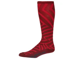 45NRTH Dazzle Midweight Knee High Wool Sock (Chili Pepper/Red) (S)