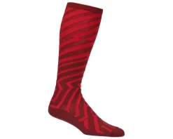 45NRTH Dazzle Midweight Knee High Wool Sock (Chili Pepper/Red) (S)