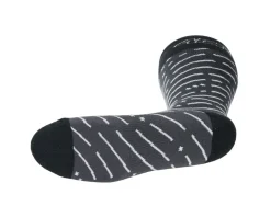 45NRTH Snow Band Midweight Knee High Wool Sock (Dark Grey/Dark Blue) (S)
