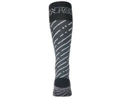 45NRTH Snow Band Midweight Knee High Wool Sock (Dark Grey/Dark Blue) (S)
