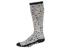 45NRTH Speck Heavyweight Knee High Wool Sock (Grey/Dark Blue) (S)