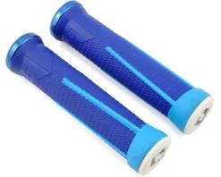 ODI AG-1 Aaron Gwin V2.1 Lock-On Grips (Bright/Light Blue) (135mm)