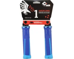 ODI AG-1 Aaron Gwin V2.1 Lock-On Grips (Bright/Light Blue) (135mm)
