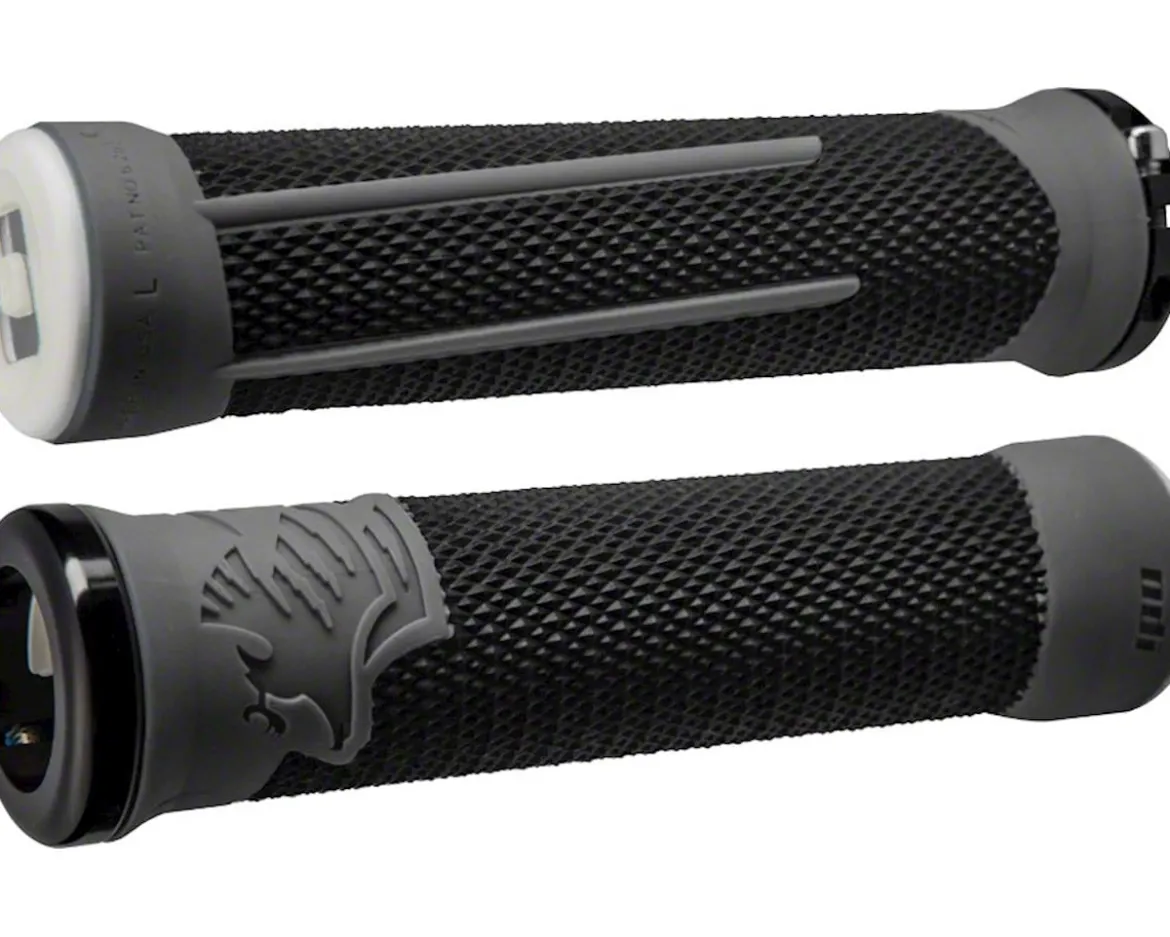 ODI AG2 Lock-On Grips (Black/Graphite/Black) (135mm)