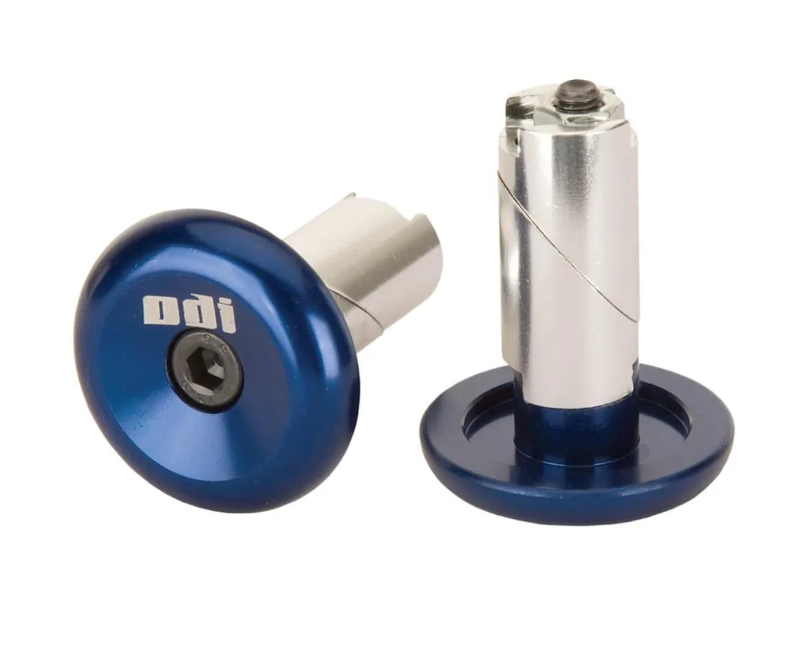 ODI Aluminum Bar Ends (Blue) (Pair)