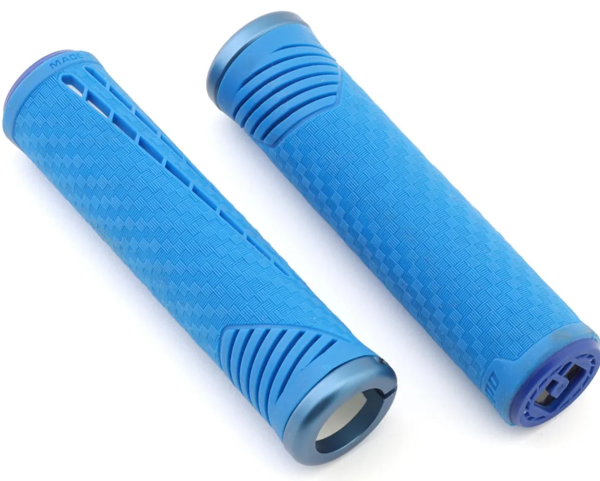 ODI CF Lock-On Grips (Blue/White)