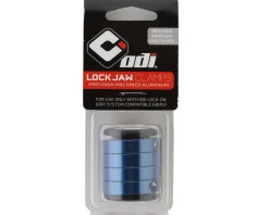 ODI Lock Jaw Clamps (Blue) (w/ Snap Caps) (Set of 4)