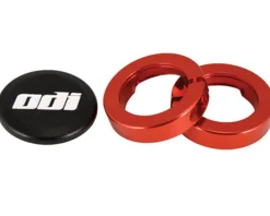 ODI Lock Jaw Clamps (Red) (w/ Snap Caps) (Set of 4)
