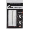 ODI Troy Lee Designs Signature Series Lock-On Grip Set (White/Red) (130mm)
