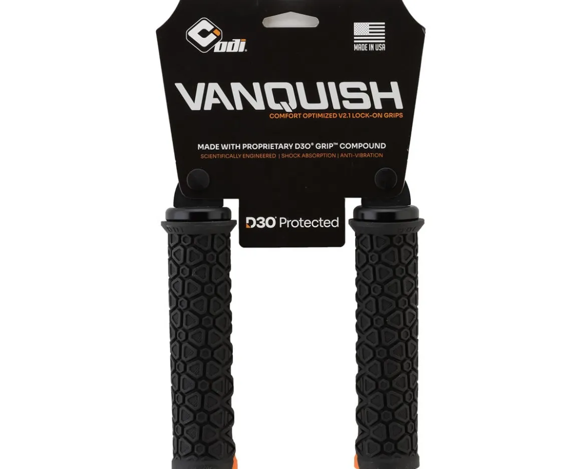 ODI Vanquish Lock-On Grips (Black/Black)