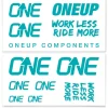 OneUp Components Decal Kit (Turquoise)