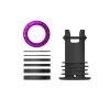 OneUp Components EDC Threaded Top Cap (Purple) (1 1/8") (Alloy) (Includes Headset Spacers)