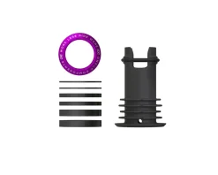 OneUp Components EDC Threaded Top Cap (Purple) (1 1/8") (Alloy) (Includes Headset Spacers)
