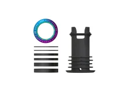 OneUp Components EDC Threaded Top Cap (Oil Slick) (1 1/8") (Alloy) (Includes Headset Spacers)