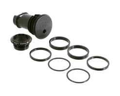 OneUp Components EDC Threaded Top Cap (Black) (1 1/8") (Alloy) (Includes Headset Spacers)