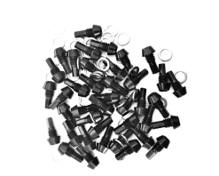 OneUp Components Aluminum Platform Pedal Pin and Washer Kit (Black) (40 Piece)