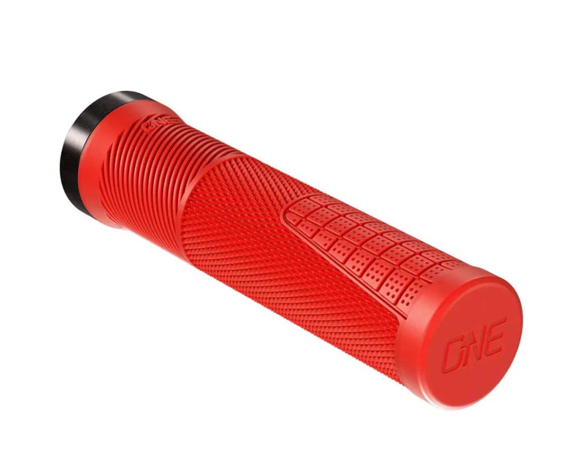 OneUp Components Thin Lock-On Grips (Red)