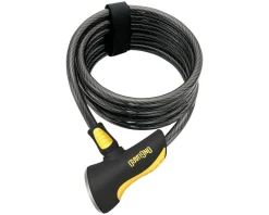 Onguard Doberman Cable Lock with Key (Grey/Black/Yellow) (6' x 10mm)