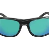 Optic Nerve ONE Timberline Sunglasses (Driftwood Grey) (Smoke Green Mirror Lens) (Polarized)