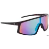 Optic Nerve Stone Cat Sunglasses (Matte Black) (Smoke Lens/Blue Mirror)
