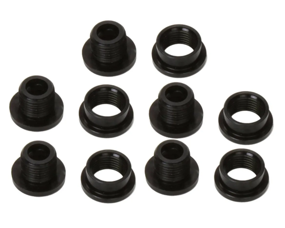 Origin8 Alloy Single Ring Chainring Bolt Set (Black) (5 Pack)