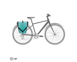 Ortlieb Back-Roller Free Pannier (Lagoon/Black) (Pair) (40L)