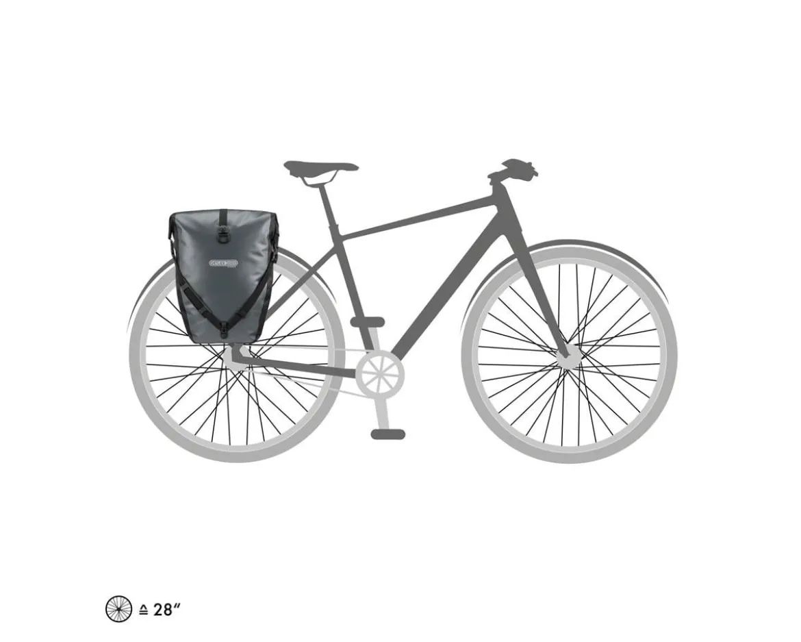 Ortlieb Back-Roller Panniers (Grey) (40L) (Pair)