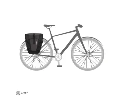 Ortlieb Back-Roller XL Plus Panniers (Granite/Black) (78L) (Pair)